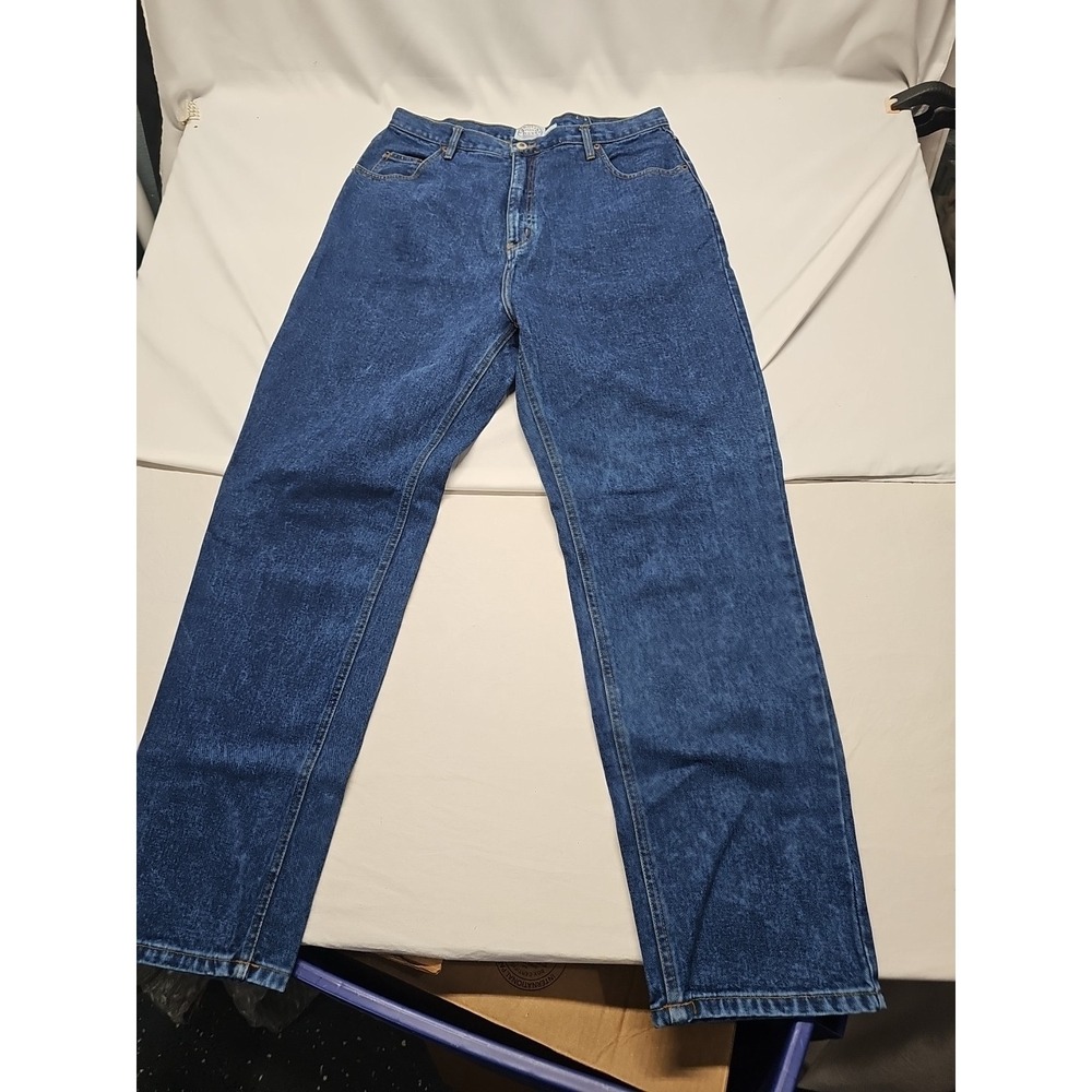 Carolina Blues Women Blue Vintage Tapered Denim Jeans High Rise Cotton Size 18wt - Picture 6 of 15